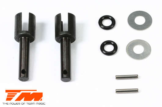 Team Magic Spare Part - G4JS/JR/D - Differential Joint, P5 O-ring, 5x12mm Shim and 2x11mm Pin - TM-5
