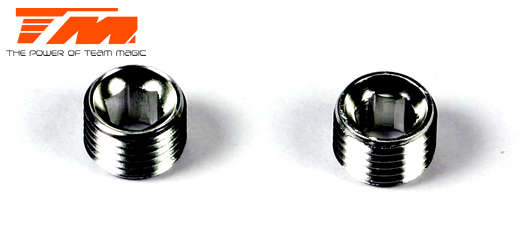 Team Magic Spare Part - G4JS/JR/D - 9mm Hub Carrier Nut (4 pcs) - TM-502152 - 0.10kg