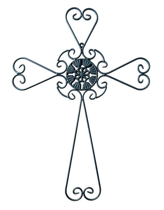 Cross Wall Décor Black