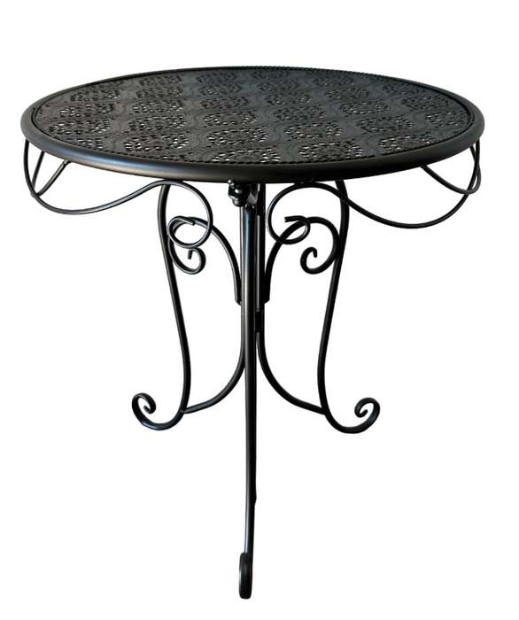 Round Side Table Black