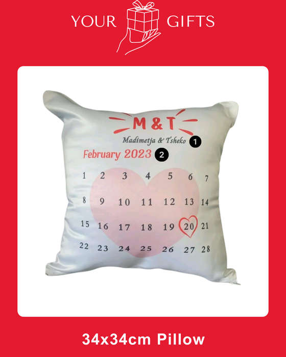 Custom Anniversary Pillow