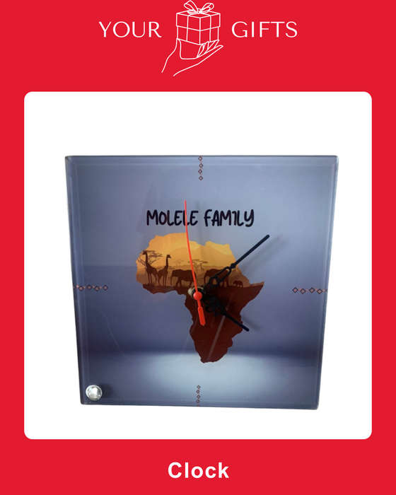 Personalized Africa Clock
