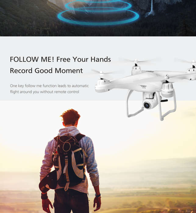 Drones - S-SERIES S20W Double GPS Dynamic Follow WIFI FPV