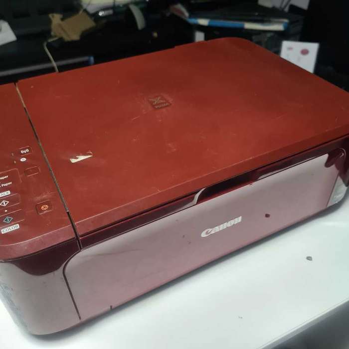Red Canon mg3640 (switches, shows service light)