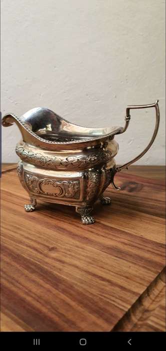 Glascow Silver Hallmarked 1894-1895 Milk jug in excellent condition 191 grams !!