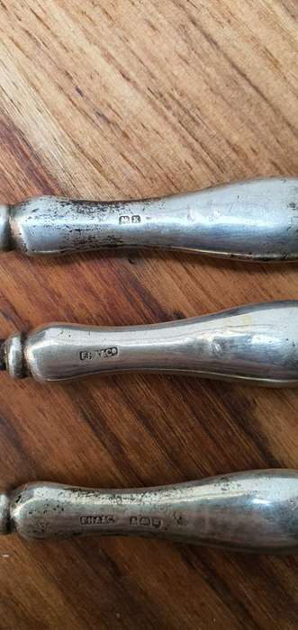Rare Birmingham Silver Manicure set..