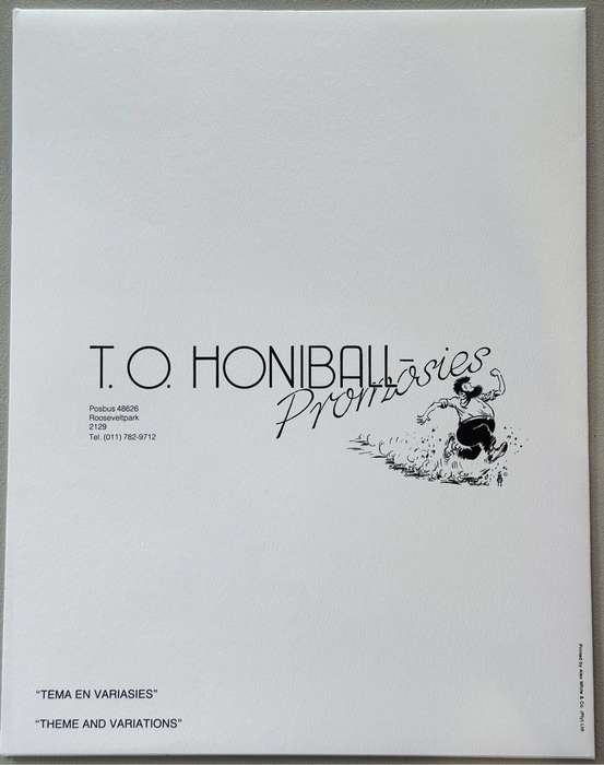 T.O. Honiball (1905 - 1990) Set of Five Lithographs `Adoons-Hulle` circa 1979