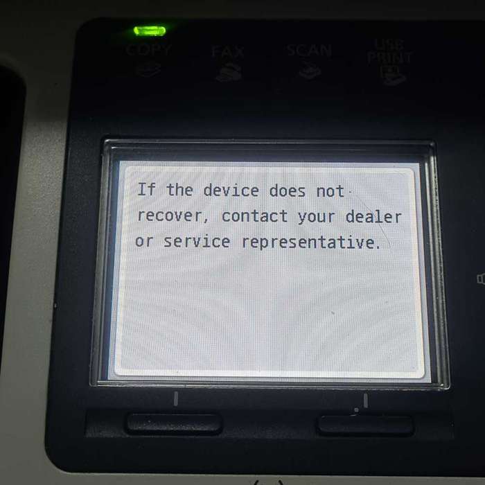 Canon MF8280CW laser jet color printer (read)