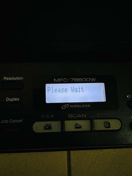 MFC-7860DW Mono Laser All-in-One + Duplex, Fax, Network, Wireless - PLEASE READ