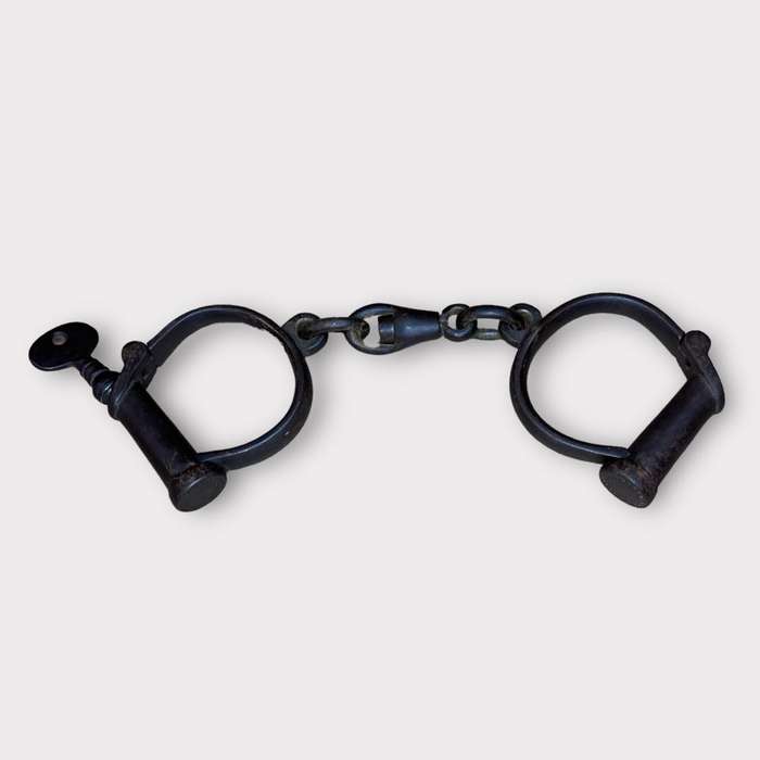 Antique Hiatt Handcuffs circa 1800s