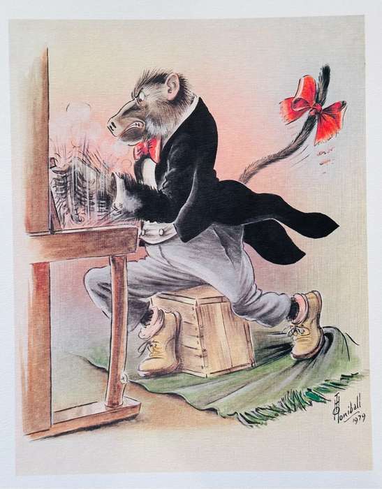 T.O. Honiball (1905 - 1990) Set of Five Lithographs `Adoons-Hulle` circa 1979