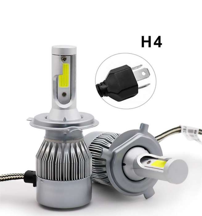 3 Pin H4 LED Headlight Kit With Built-in High-Speed Cooling Fan *** UNBOXED DEAL***