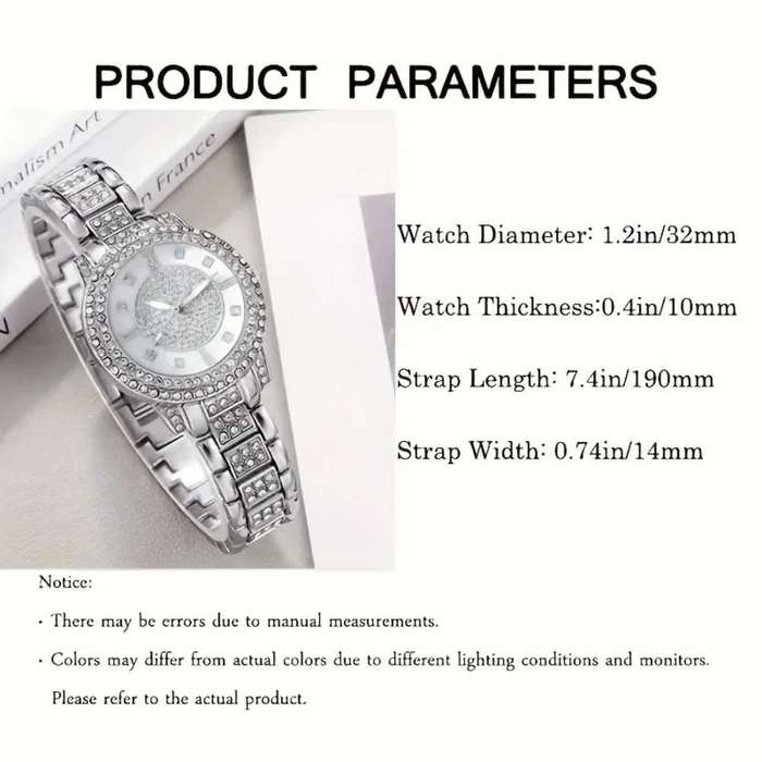 Radiant Luxury Rhinestone Womens Quartz Watch