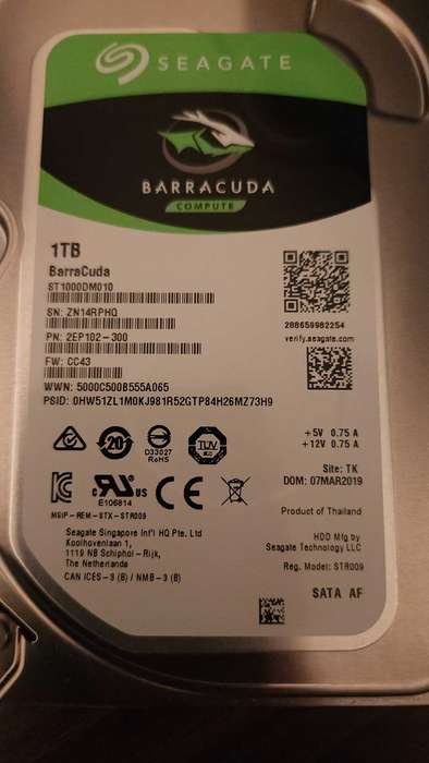Seagate 1TB HDD