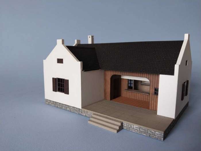 South African Model Railways:  Cape Dutch Restaurant