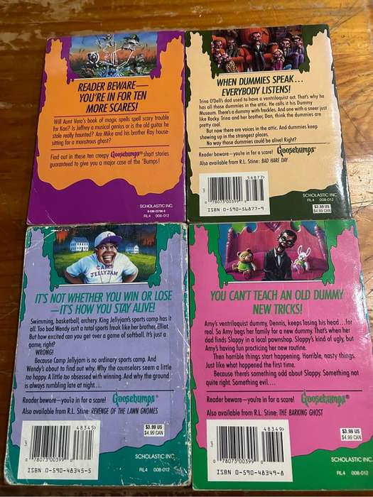 Goosebumps book bundle of 8