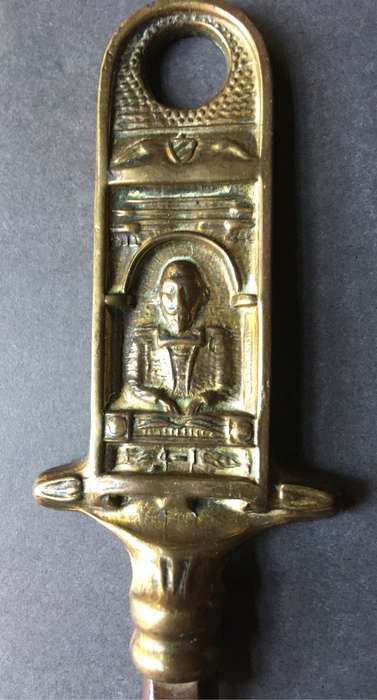 Vintage 1930s Shakespeare Brass  Bottle Opener