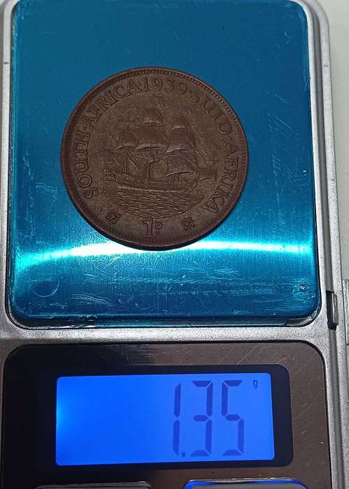 Rare 1939  Fiber 1Penny in good Condition