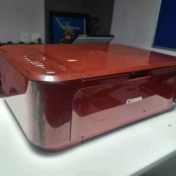 Red Canon mg3640 (switches, shows service light)
