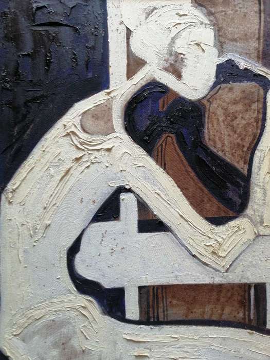 Very rare!! Rochelle feinstein oils on canvas board