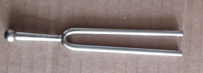 Piano tuning fork A-440. Stainless steel.