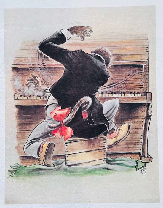 T.O. Honiball (1905 - 1990) Set of Five Lithographs `Adoons-Hulle` circa 1979