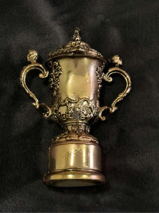 Miniature replica of the Rugby World Cup Webb Ellis Trophy