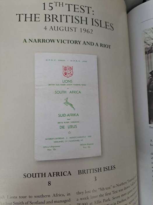 RUGBY AT NEWLANDS.  Signed copy