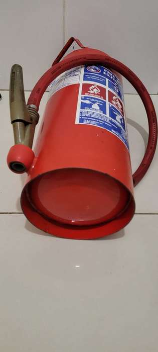 9Kg Solid Brass-Capped Vintage Full Fire Extinguisher   (Next Service 5/2000)