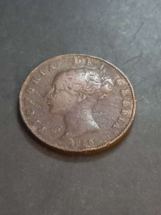 1858 Britain Half penny