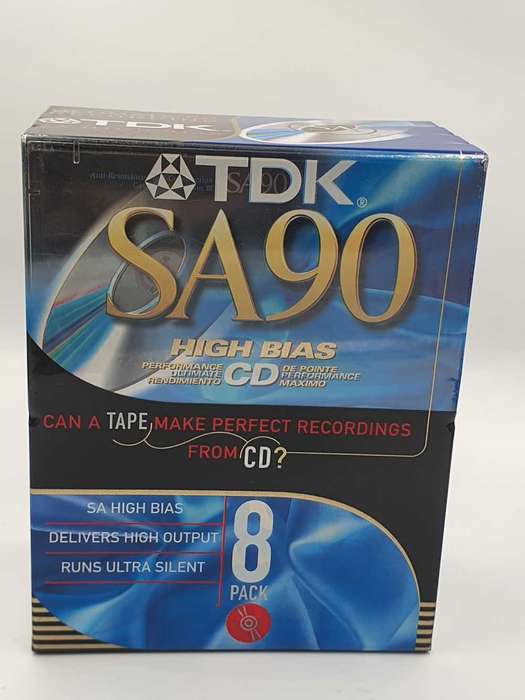 TDK SA 90 High Bias Cassette Tapes  Brand New, Sealed 8-pack