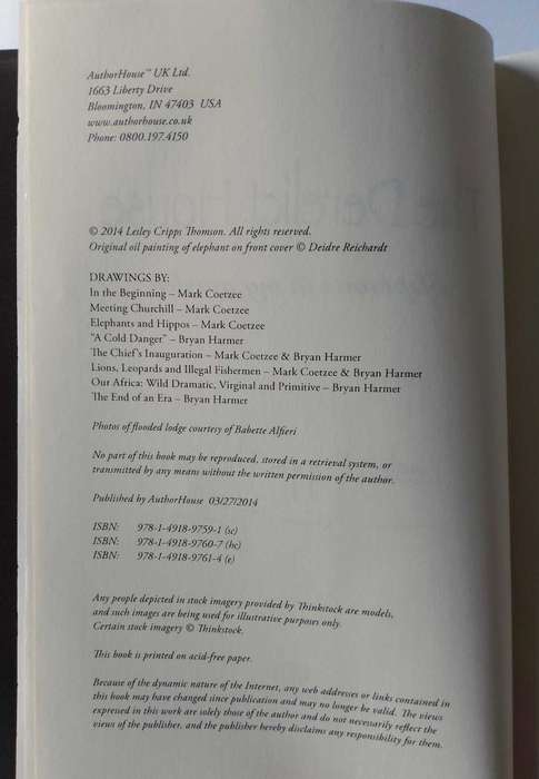 The Derelict House - Elephants in my garden by Lesley Cripps Thomson
