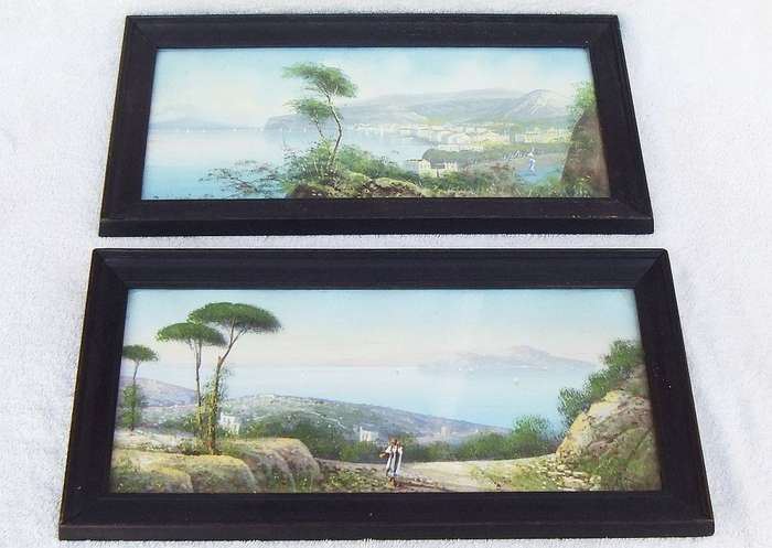 Two original watercolour paintings - Girolamo Gianni ( 1837 - 1895 ) & Maria Gianni ( 1873 - 1956 )