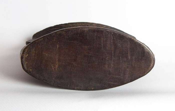 A very rare antique Ethiopian tribal Oromo carved wood headrest