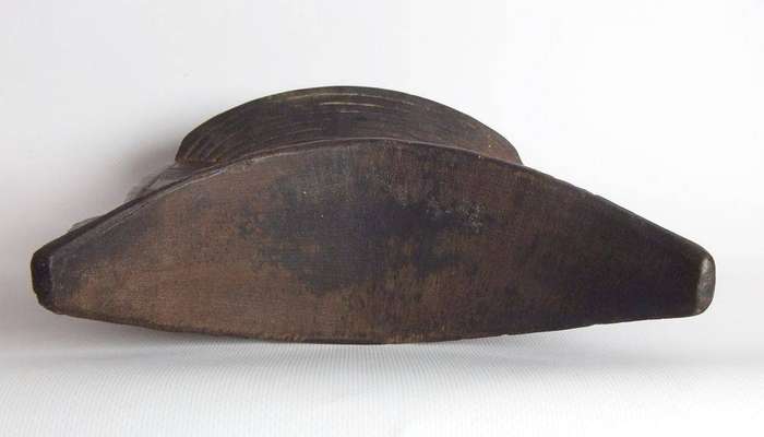 A very rare antique Ethiopian tribal Oromo carved wood headrest