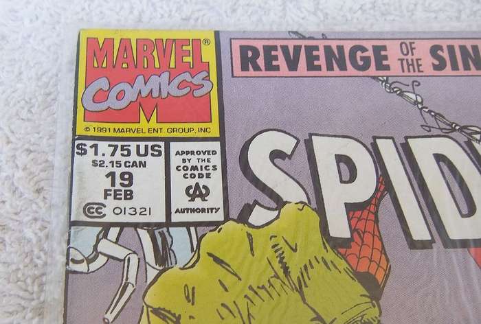 1991 MARVEL COMICS - SPIDER-MAN #19 ( REVENGE OF THE SINISTER SIX , PART TWO )