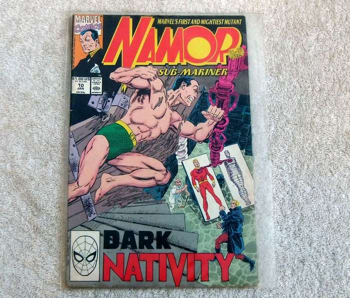 1990 MARVEL COMICS - NAMOR #10 ( DARK NATIVITY )