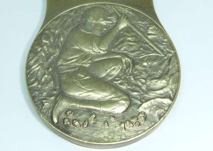 Vintage Mining Solid Bronze Bottle Opener