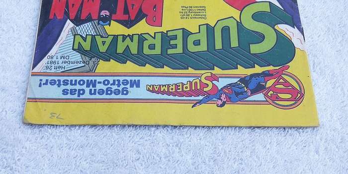 1981 GERMAN SUPERMAN / BATMAN COMIC #26