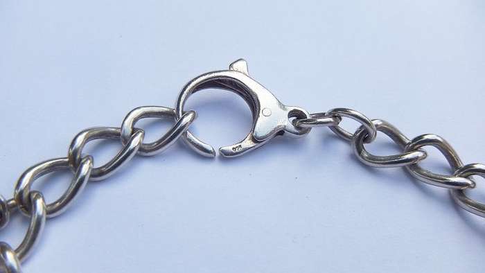 Sterling Silver Charm Bracelet with Designer Charm - Good Quality Piece