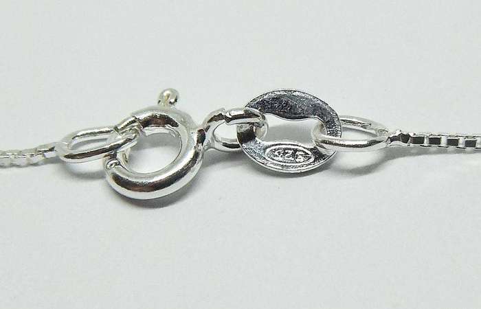 A vintage sterling silver Cancer Zodiac sign pendant with a sterling silver necklace