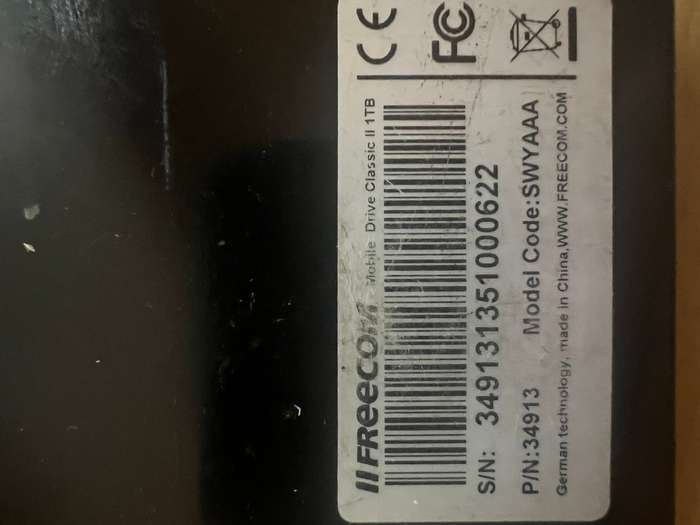 Freecom mobile external HDD 1TB
