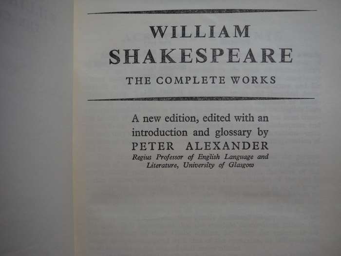 The Complete Works of William Shakespeare - Softcover - The Tudor Edition - 1961