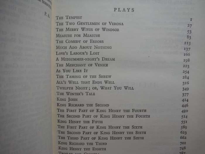The Complete Works of William Shakespeare - Softcover - The Tudor Edition - 1961