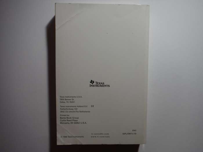 Texas Instruments : TI-83 Plus Graphing Calculator Guidebook - Paperback