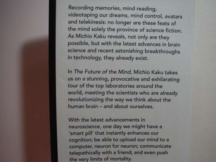 The Future of the Mind - Hardcover - Michio Kaku