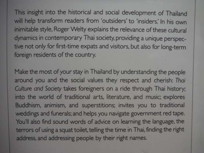 Thai Culture and Society - Hardcover - Roger Welty