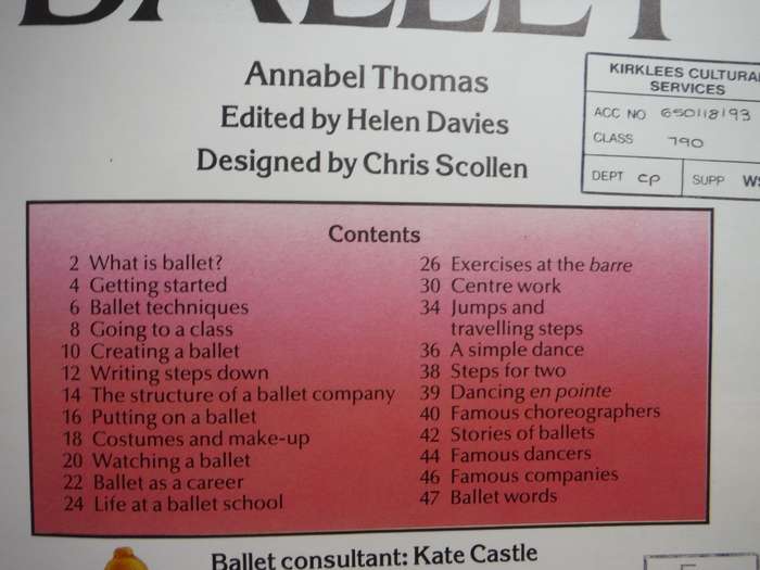 An Usborne Guide : Ballet and Dance - Softcover - Annabel Thomas