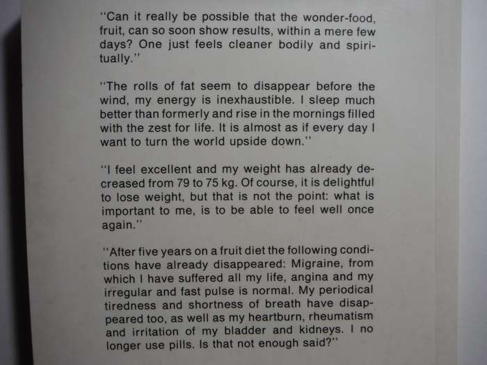 I Live on Fruit (And Nothing Else) - Paperback - Essie Honiball - Completely Revised Edition