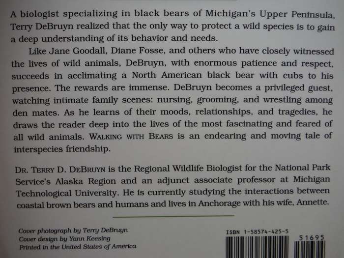 Walking with Bears - Paperback - Terry D. DeBruyn, Ph.D.